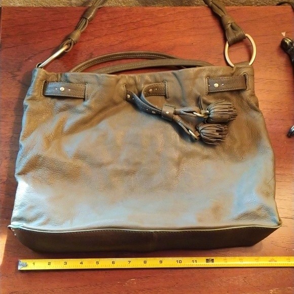 Sigrid Olsen Large Hobo Shoulder Bag Leather EUC - Picture 10 of 13